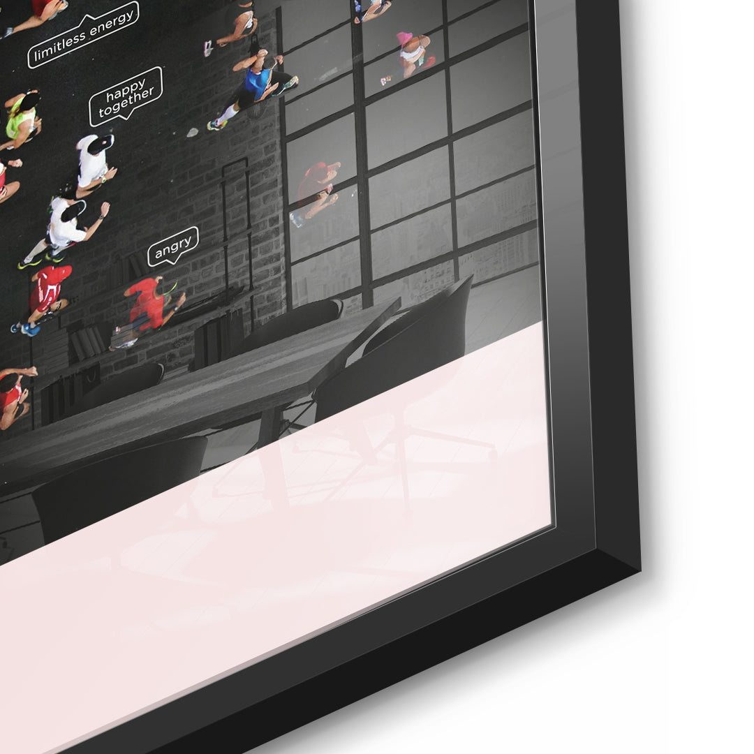 Acrylglasbild Small people thing Detail Schwarz