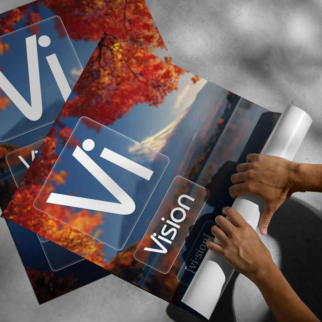 DOTCOMCANVAS® Vision (Vi) Poster Version Farbig – aufgerollt