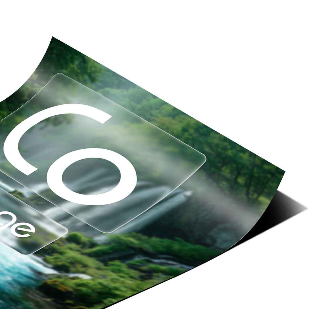 DOTCOMCANVAS® Courage (Co) Poster Version Farbig – Eck-Detail
