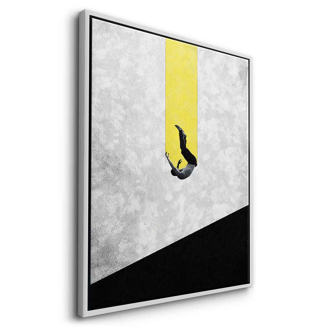 DOTCOMCANVAS® The great fall Leinwandbild – Detail Material