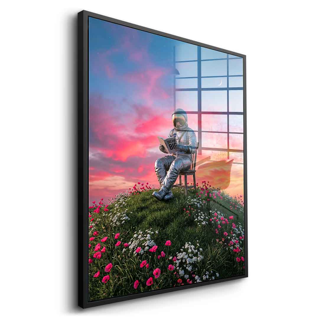 DOTCOMCANVAS® Astronaut's Big Dreams Acrylglasbild