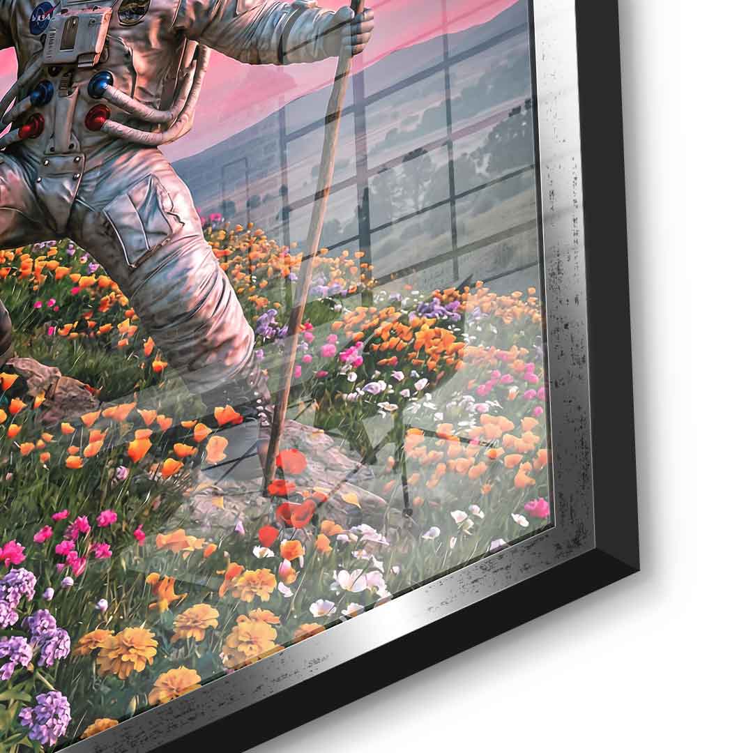 DOTCOMCANVAS® Astronaut's Heavy Burden Acrylglasbild – Detailansicht 3