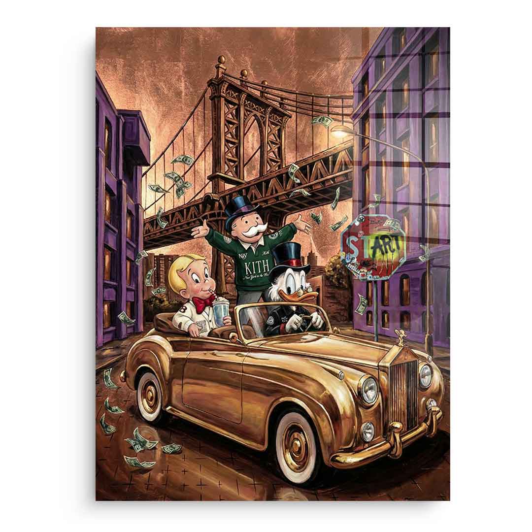 DOTCOMCANVAS New York Vibe Acrylglasbild Frontansicht Ohne Rahmen