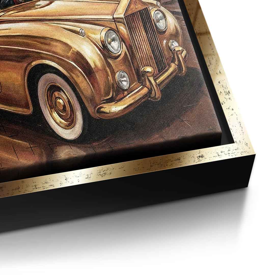 DOTCOMCANVAS New York Vibe Leinwandbild Detailansicht Gold Rahmen
