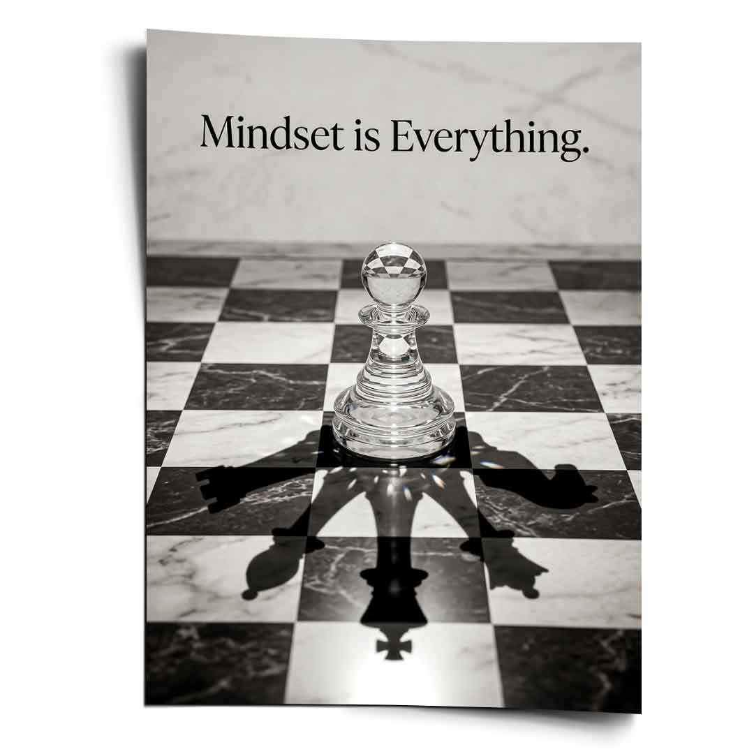 DOTCOMCANVAS Mindset is Everything Poster Frontansicht