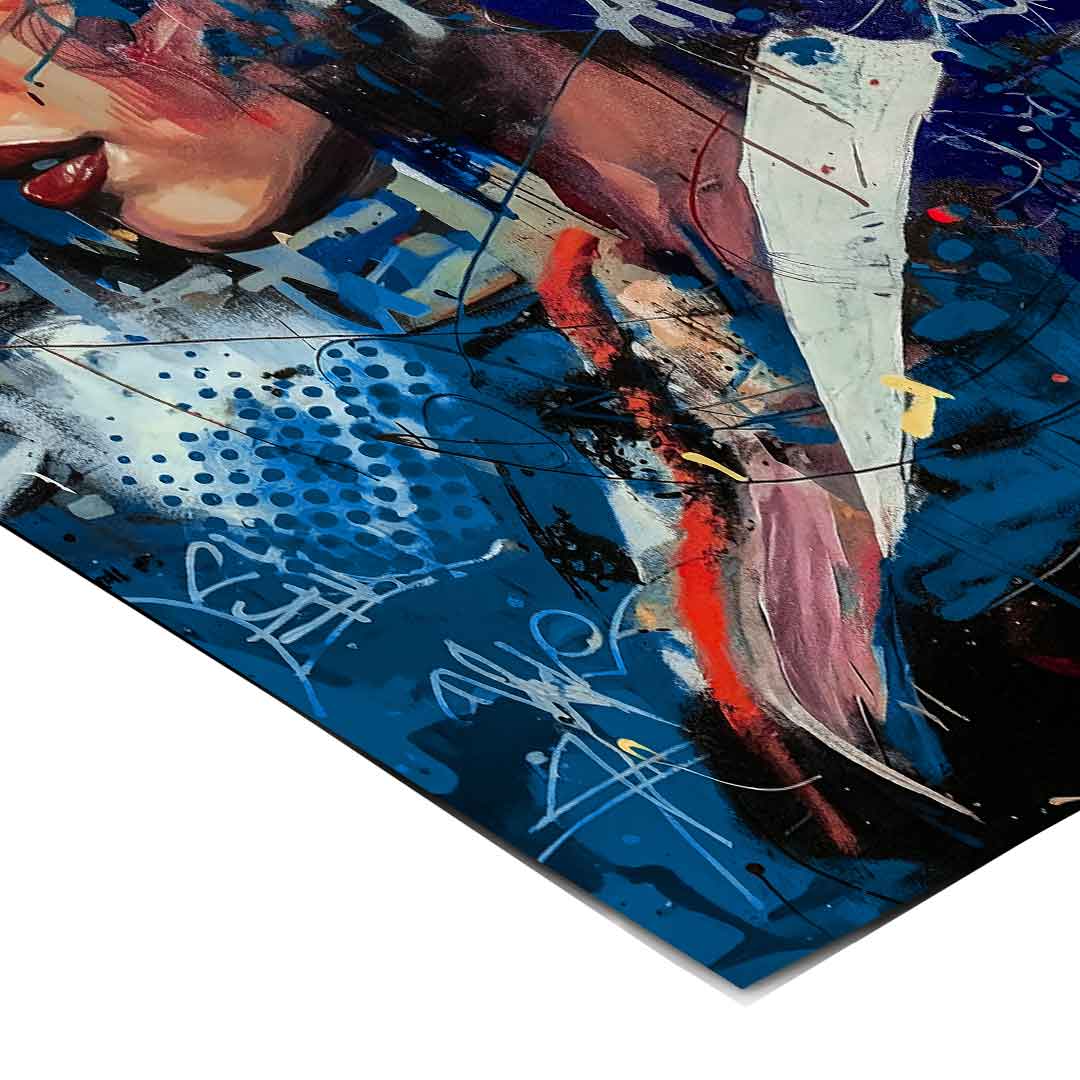 DOTCOMCANVAS Merlin Graffiti Poster Ecken Detail