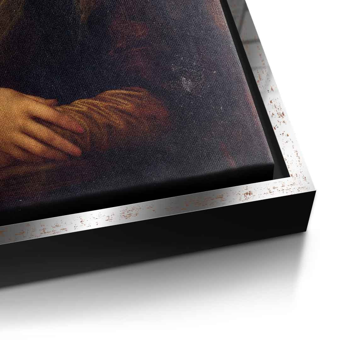 DOTCOMCANVAS Mona Lisa 2 for Toilett Leinwandbild – Humor Klassik WC Wandbild