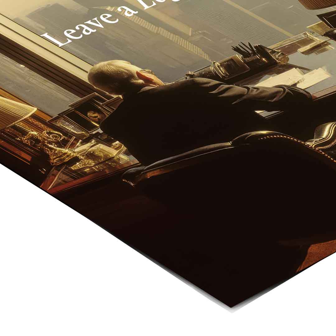 DOTCOMCANVAS Leave a Legacy Poster – Ecken Detail