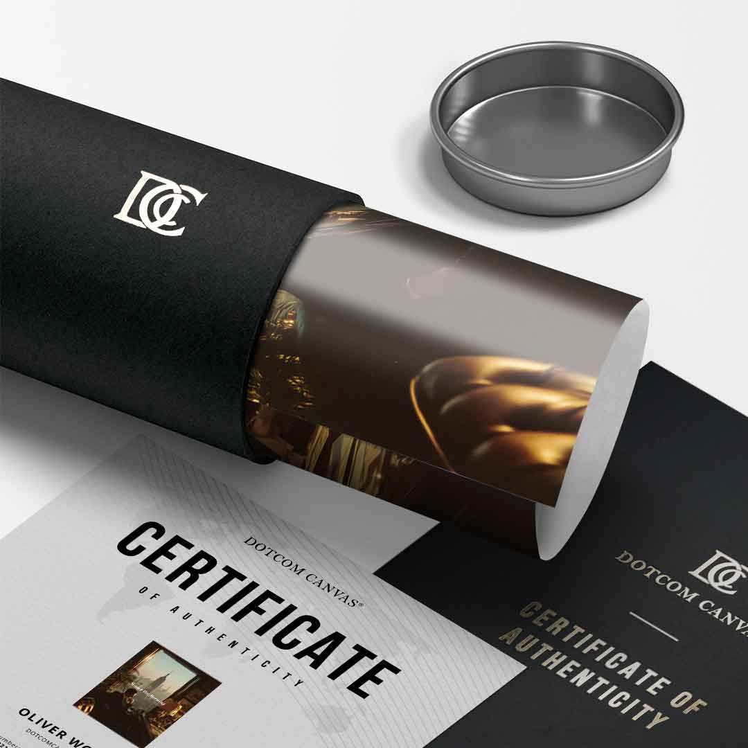 DOTCOMCANVAS Master the Morning Poster Tube Roll