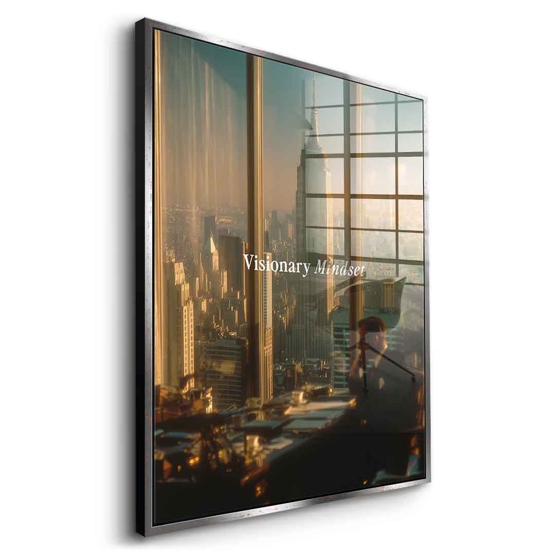 DOTCOMCANVAS® Visionary Mindset Acrylglas – Detailansicht