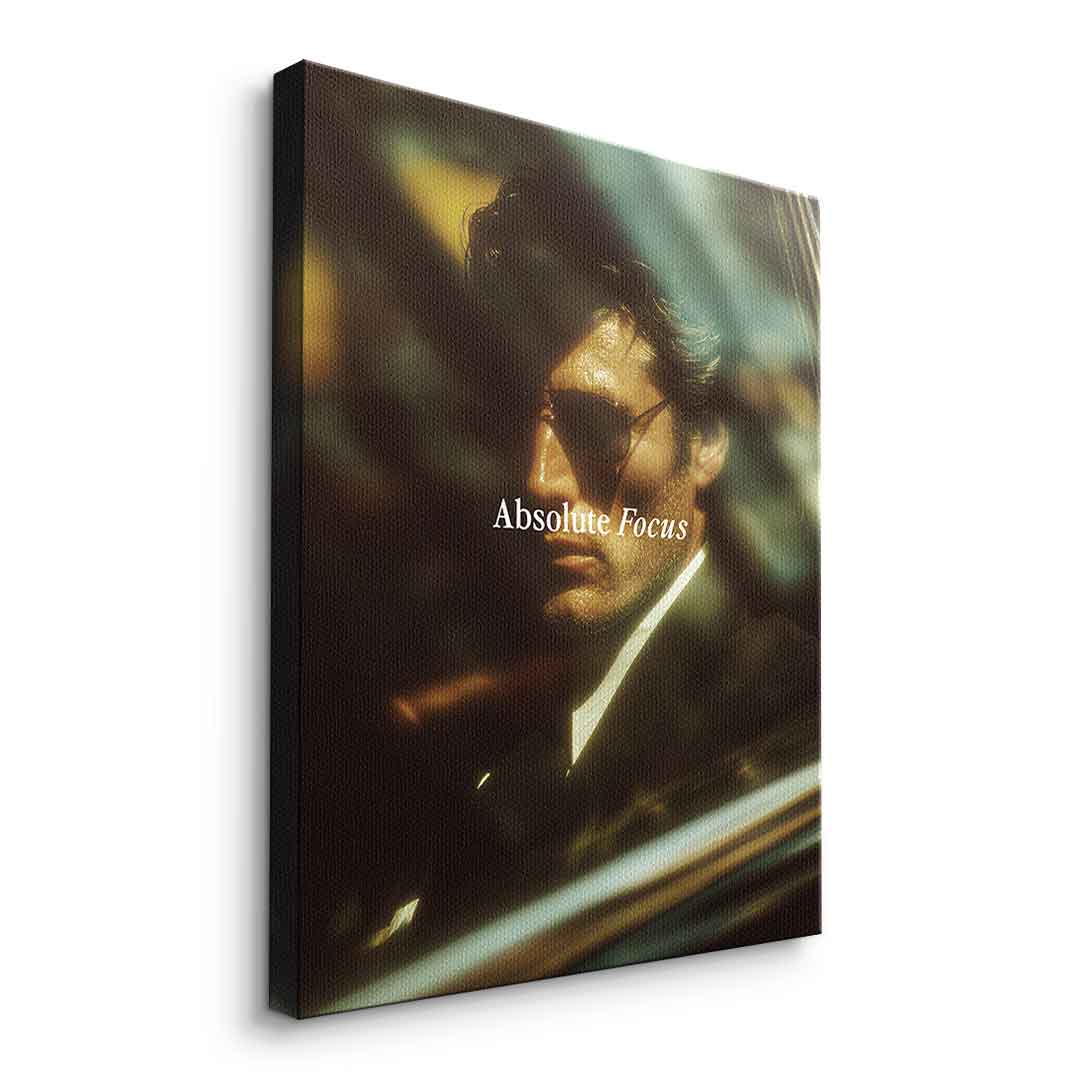 DOTCOMCANVAS® Absolute Focus Leinwandbild – Zertifikat