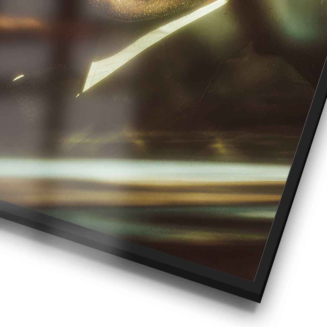 DOTCOMCANVAS® Absolute Focus Poster – Detail im Rahmen