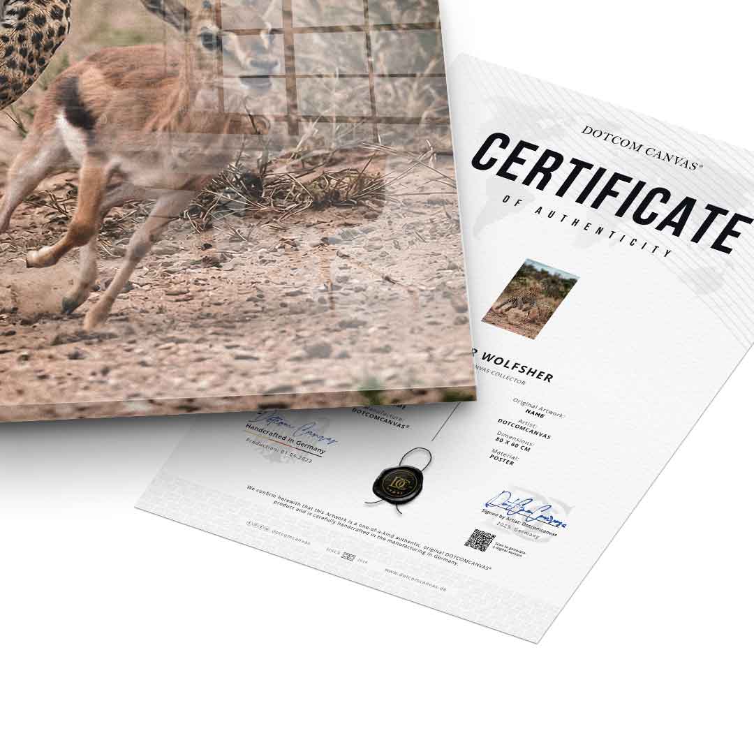 Me & My Goal Acryl certificate