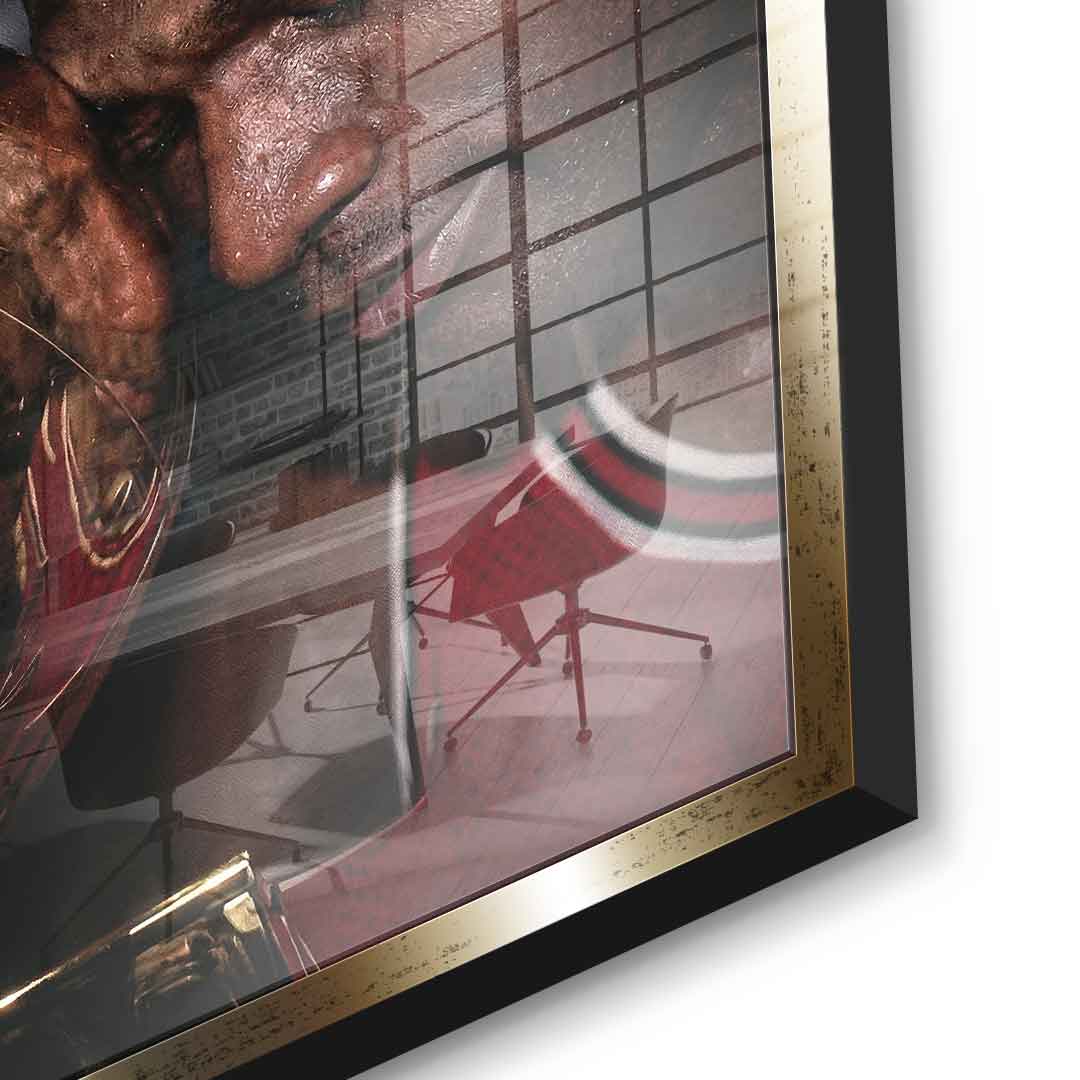 Success & Discipline Acrylglas Detailansicht goldener Rahmen