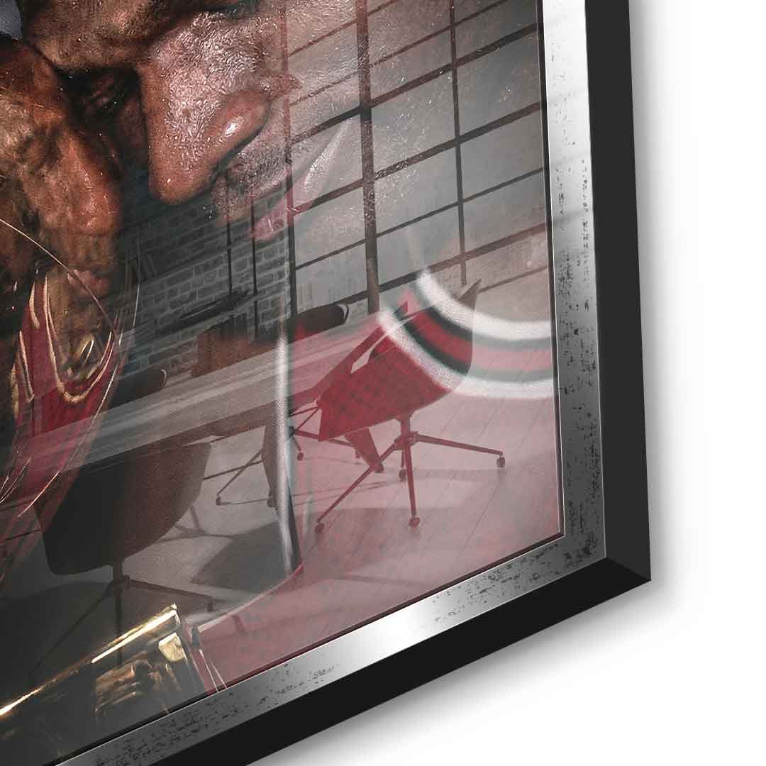 Success & Discipline Acrylglas Detailansicht silberner Rahmen