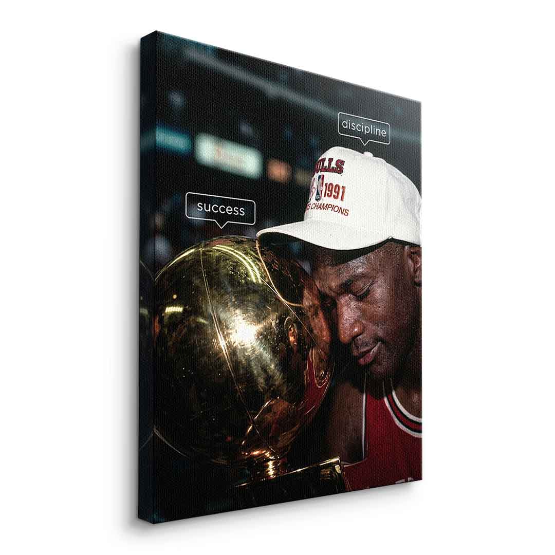 Success & Discipline Leinwand Seitenansicht ohne Rahmen