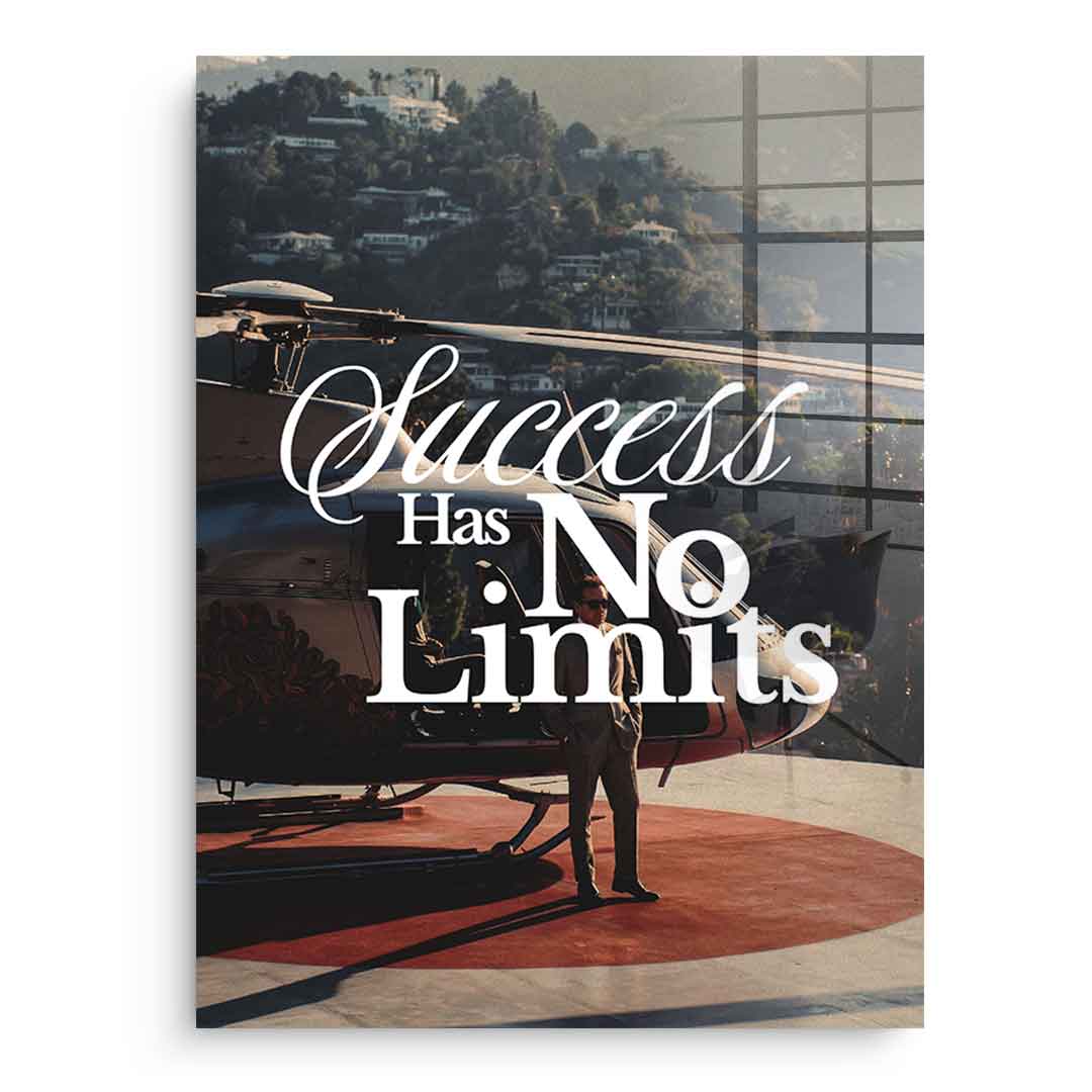 Success has no limits Acrylglasbild Ohne Rahmen