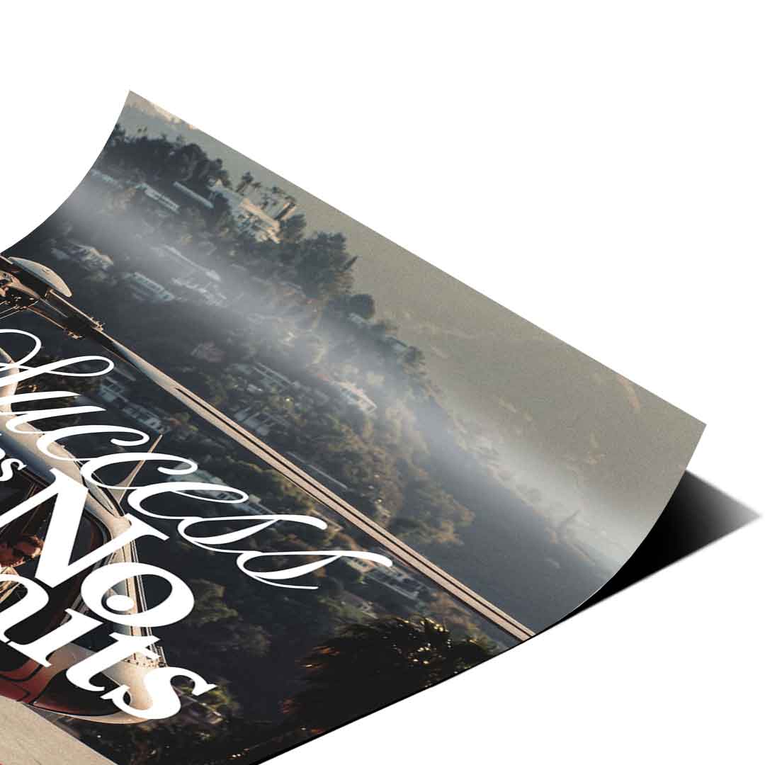 Success has no limits Poster Ecke