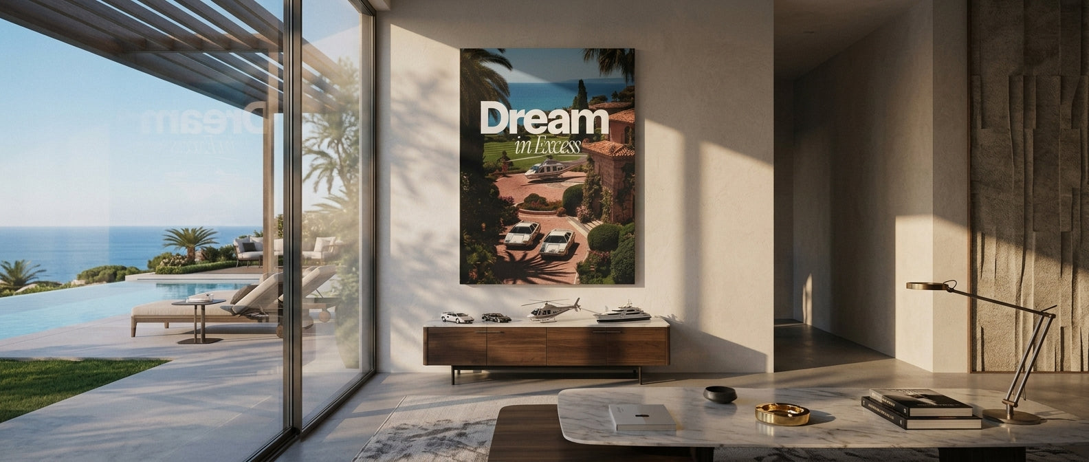 Dream in Excess Canvas Banner