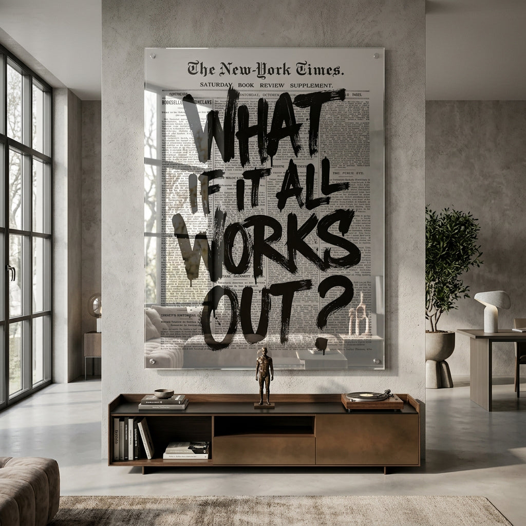 What if it all works out Acryl Room