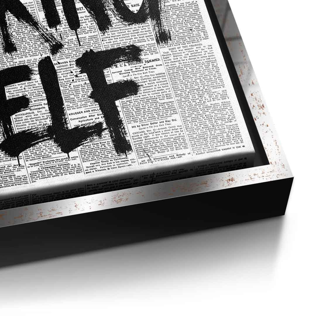 Believe in your f***ing self - Detail Silber