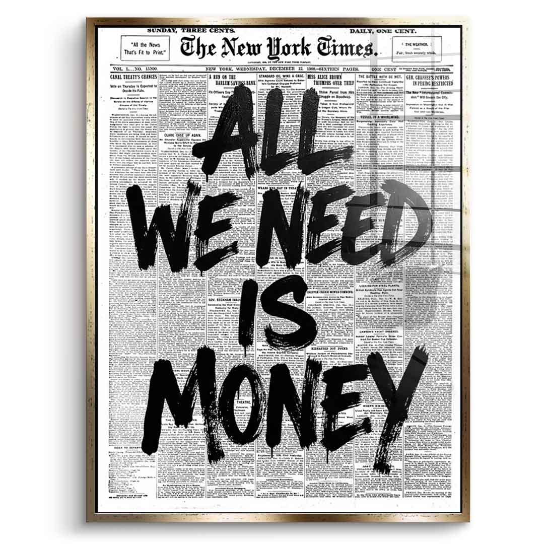 All we need is money - Front Gold