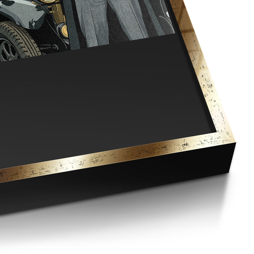 DOTCOMCANVAS Be stronger than your excuses Leinwandbild Detailansicht goldener Rahmen