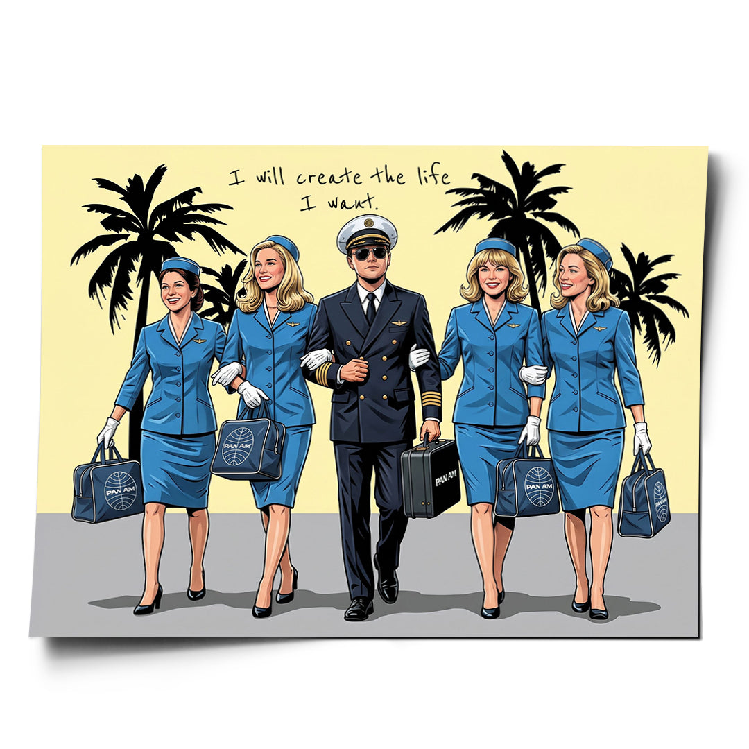DOTCOMCANVAS I will create the life I want Poster Vorderansicht