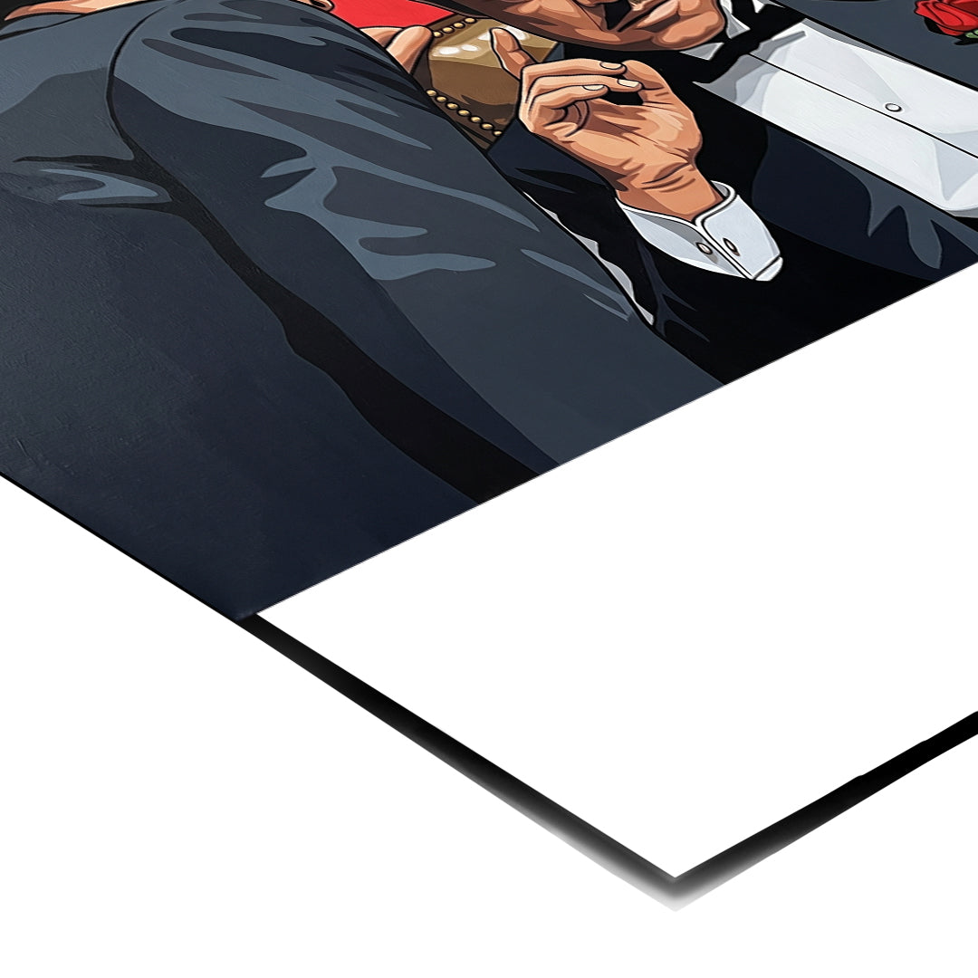 DOTCOMCANVAS Never stop your hustle Poster Detailansicht