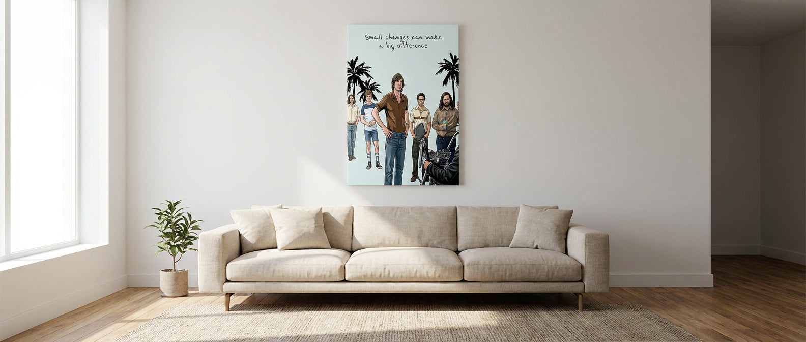 DOTCOMCANVAS Big difference Leinwandbild Banner