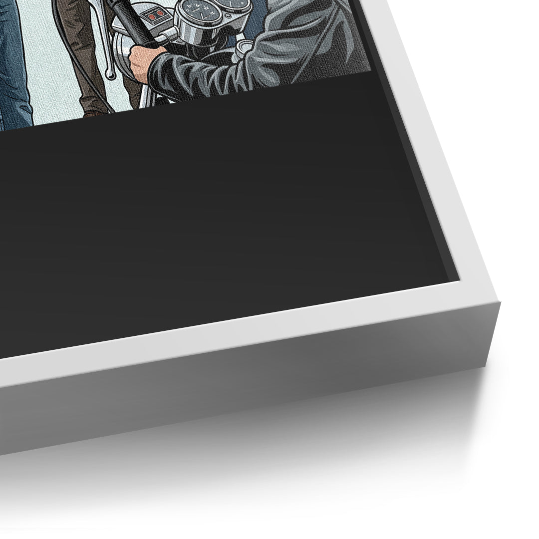 DOTCOMCANVAS Big difference Leinwand Detailansicht Weißer Rahmen