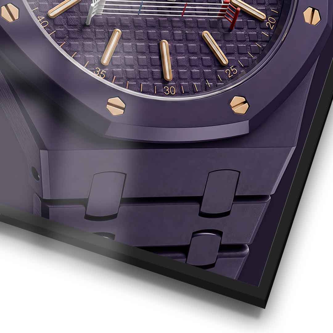 Luxury Timepiece – Boxing Poster Detail im Rahmen