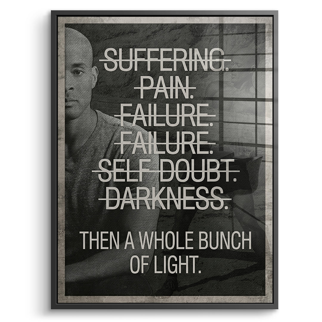 Goggins Mindset Acryl Front Black Frame