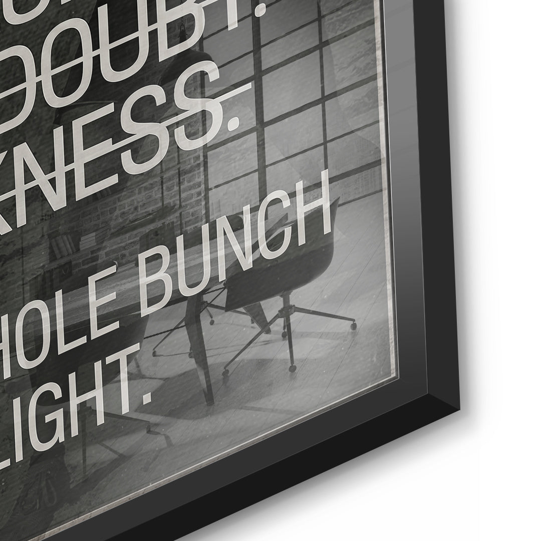 Goggins Mindset Acryl Detail Black Frame