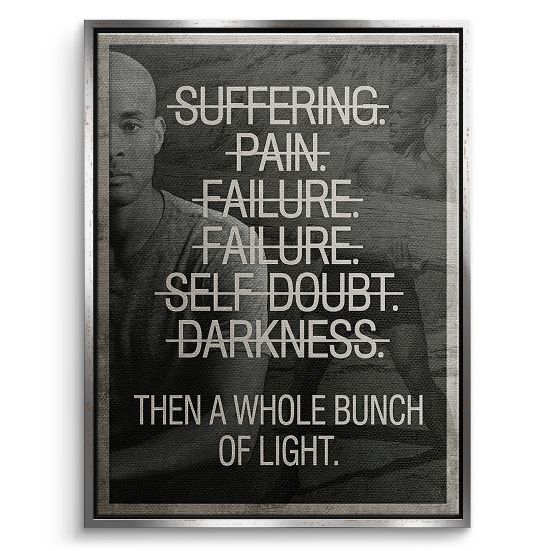 Goggins Mindset Canvas Front Silver Frame