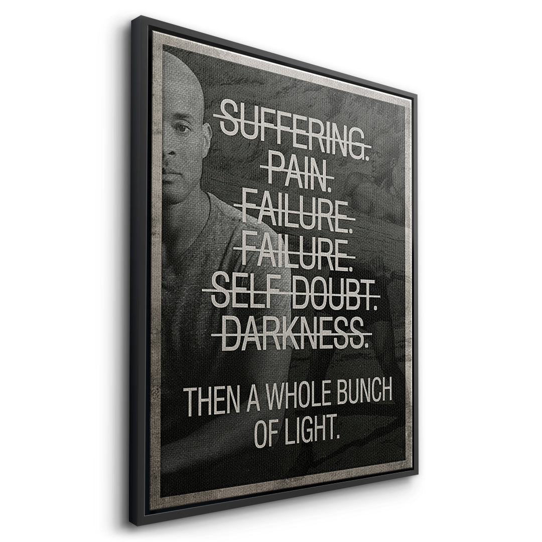 Goggins Mindset Canvas Side Black Frame