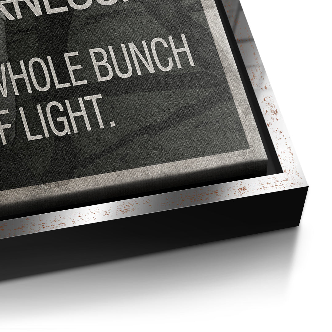 Goggins Mindset Canvas Detail Silver Frame