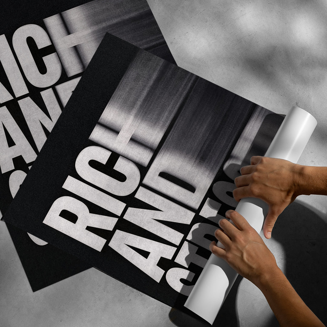 Rich and Stressed (Motion Blur) Poster Rollup