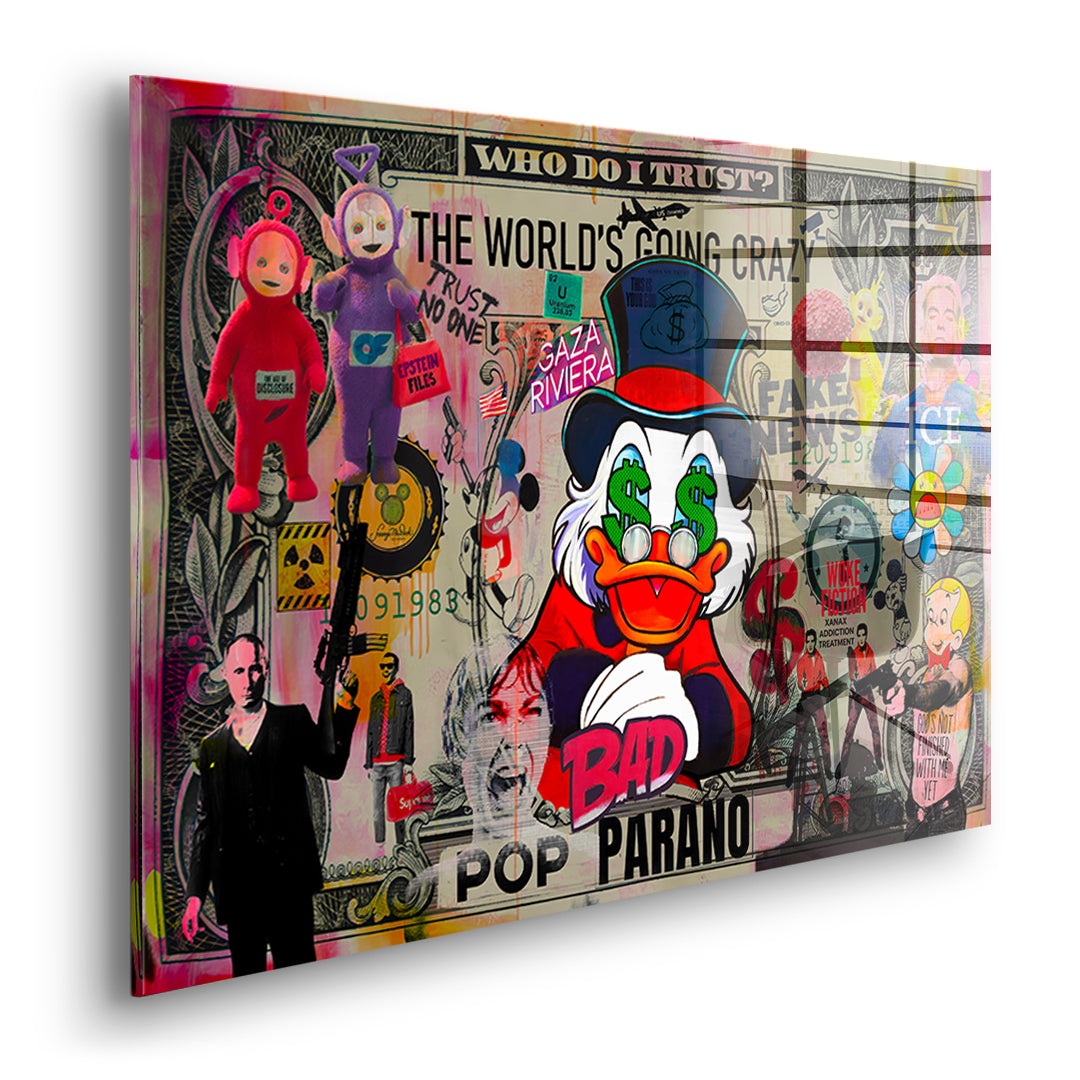 DOTCOMCANVAS FINAL POP PARANO Acrylglasbild Seitenansicht Ohne Rahmen