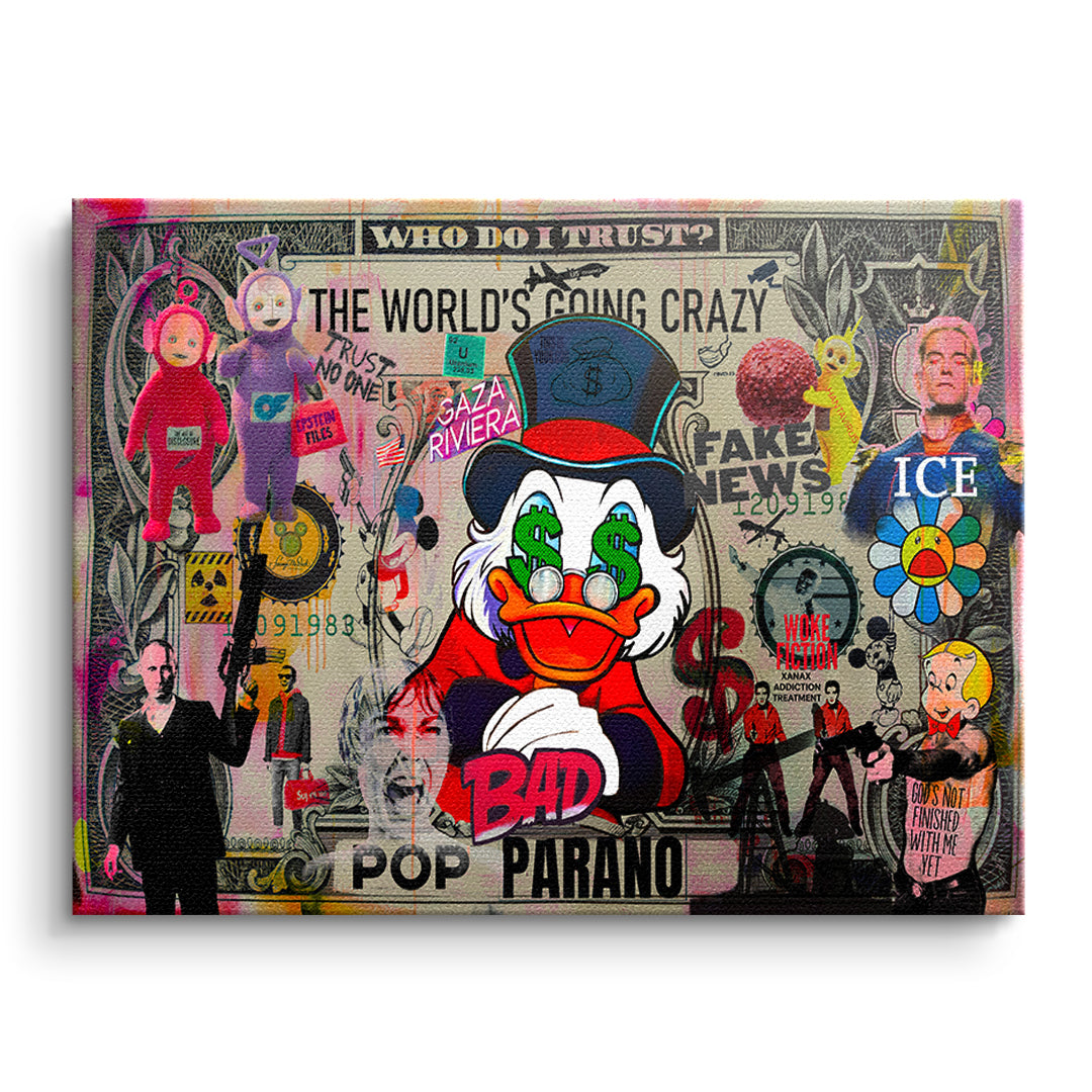 DOTCOMCANVAS FINAL POP PARANO Leinwandbild Vorderansicht Ohne Rahmen