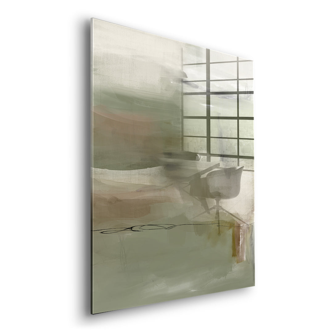DOTCOMCANVAS Emerald Whispers Acrylglasbild Seitenansicht ohne Rahmen