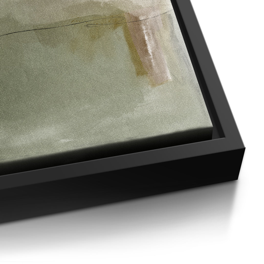 DOTCOMCANVAS Emerald Whispers Leinwandbild Detailansicht schwarzer Rahmen