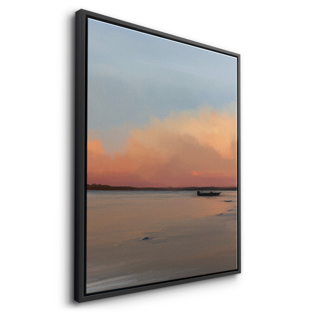 DOTCOMCANVAS Porto Rico Leinwandbild Seitenansicht schwarzer Rahmen