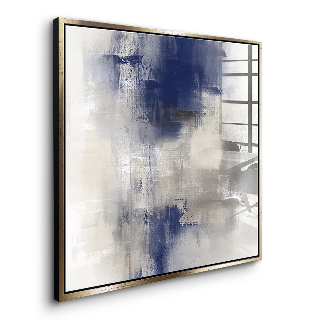 DOTCOMCANVAS Something Acrylglasbild Seitenansicht goldener Rahmen