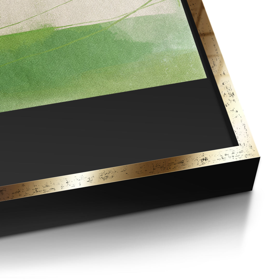 DOTCOMCANVAS What stayed Leinwandbild Detailansicht goldener Rahmen