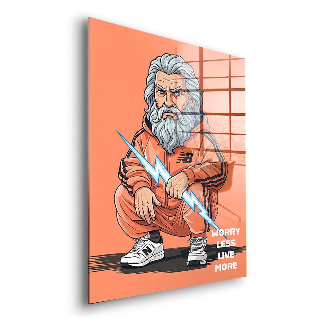 DOTCOMCANVAS Zeus Swag Acrylglasbild Seitenansicht ohne Rahmen