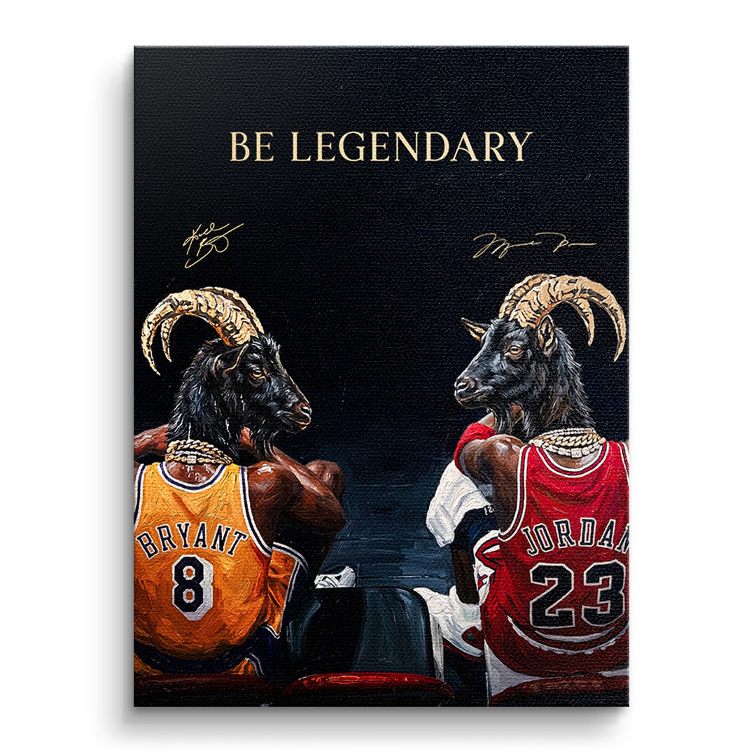 Two GOAT Leinwand Vorderansicht ohne Rahmen