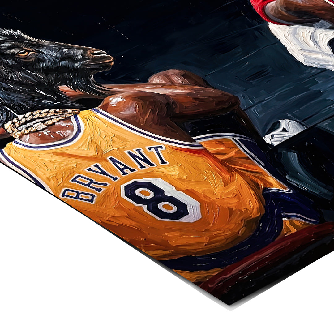 Two GOAT Poster Ecken-Detail