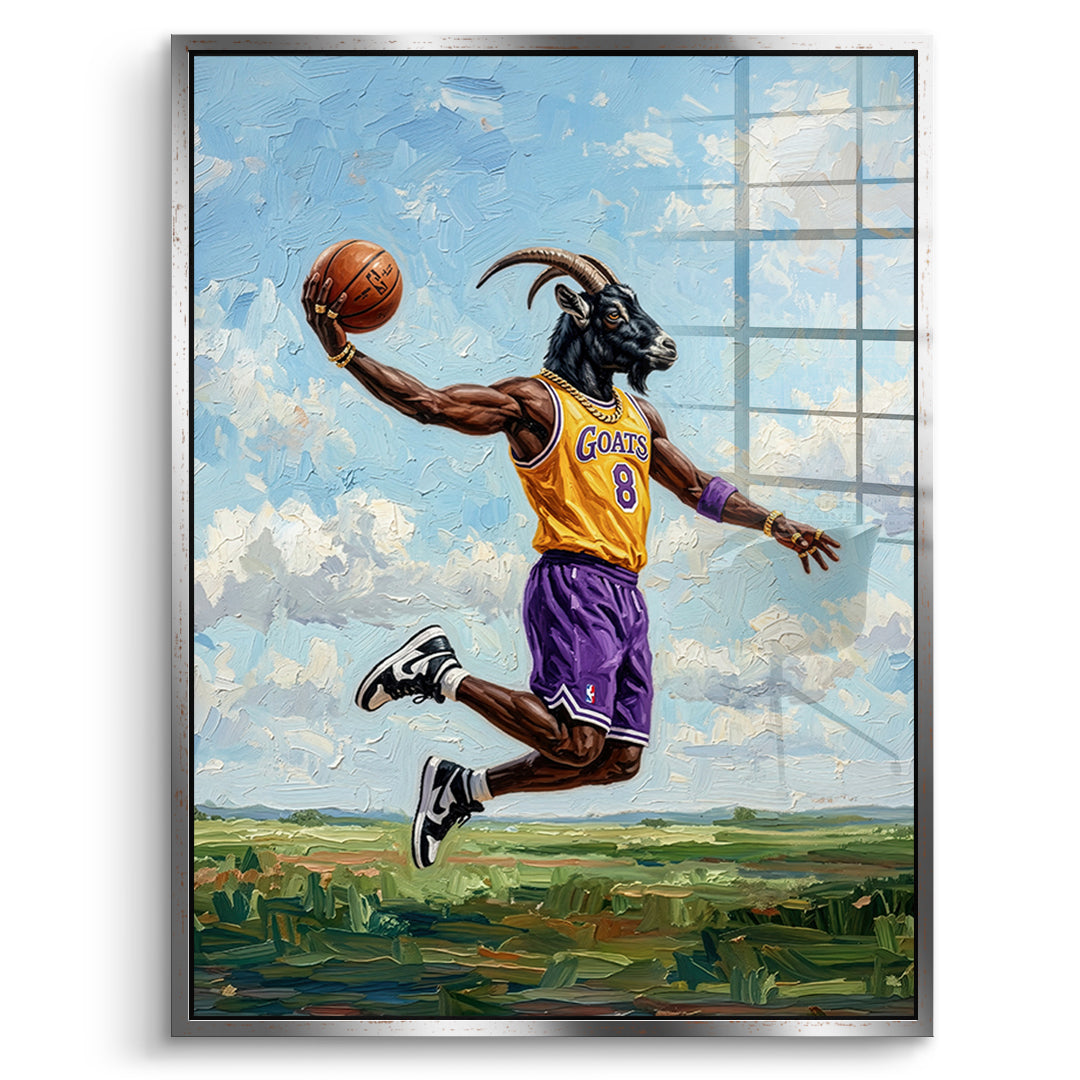 DOTCOMCANVAS GOAT Kobe Bryant Acrylglasbild Vorderansicht Silber