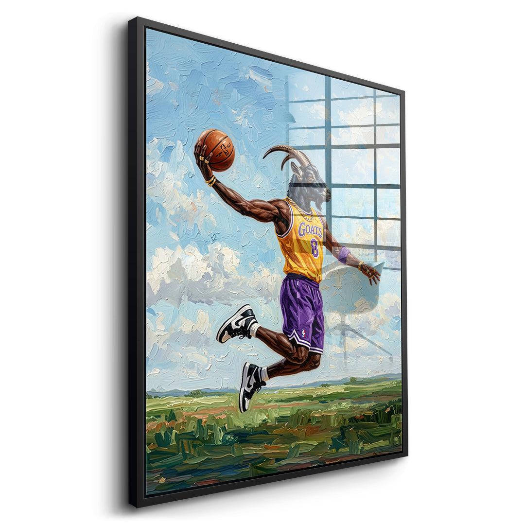 DOTCOMCANVAS GOAT Kobe Bryant Acrylglasbild Seitenansicht Schwarz